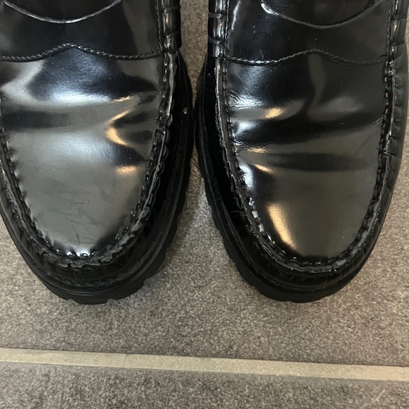 J crew Winona lug-sole penny loafers in spazzolato leather women’s Sz 8.5 - Picture 5 of 11